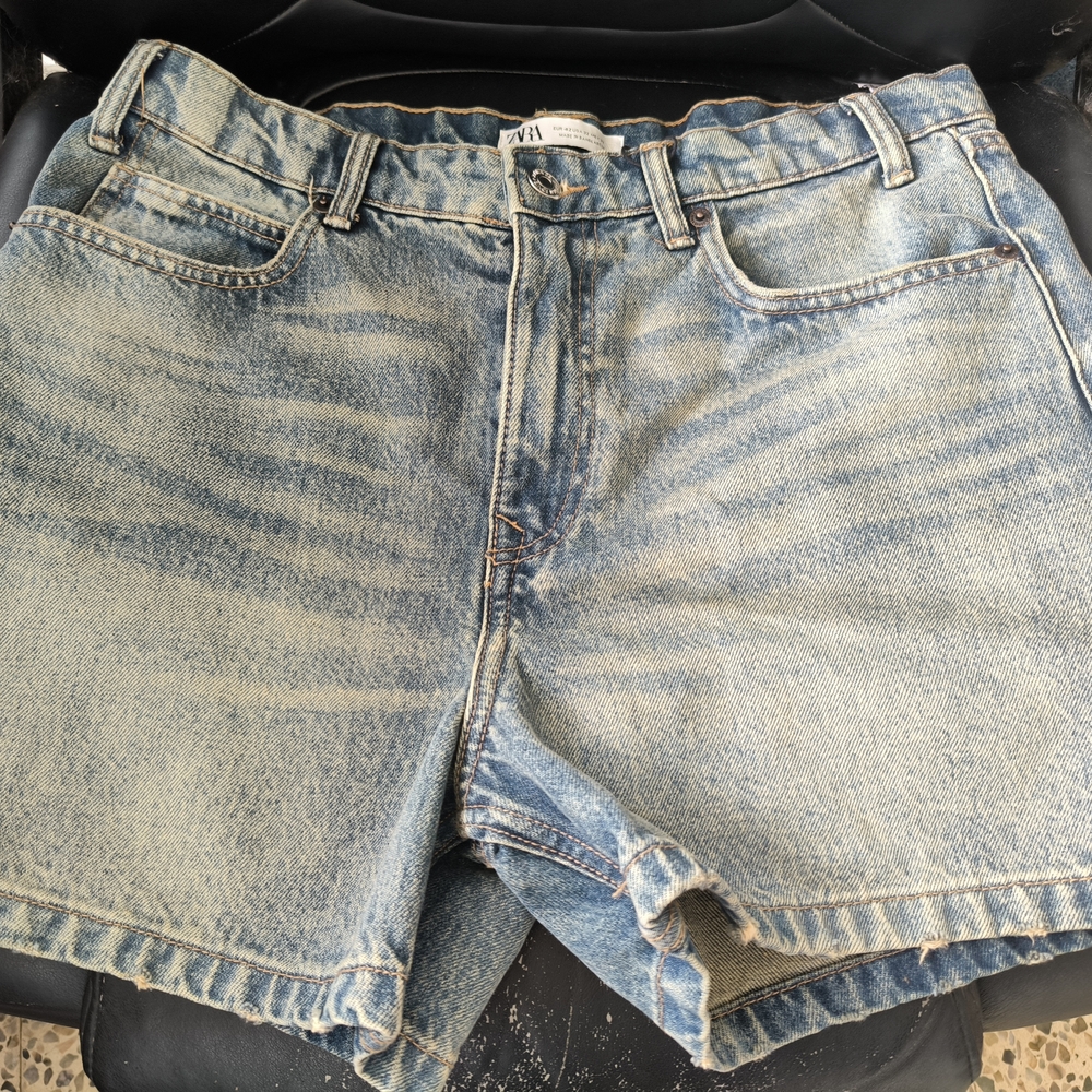 Zara Blue Jean Shorts for Men